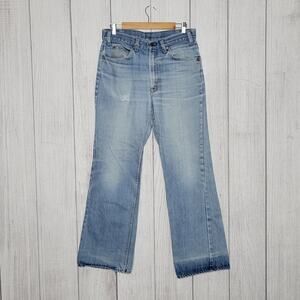 Vintage Levi's 1970s 517 Bootcut Light Wash Jeans, SZ 34x32